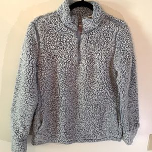 Weatherproof blue quarter zip small fleece sweater